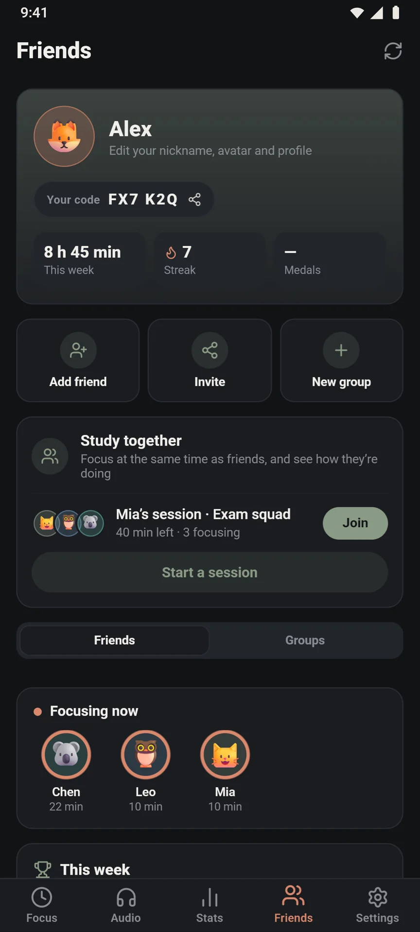Study together, live